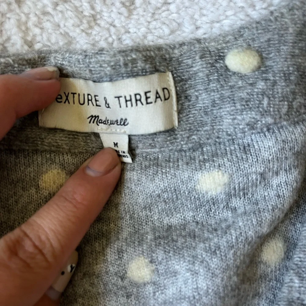 Madewell texture and thread bobble cardigan - Picture 3 of 5